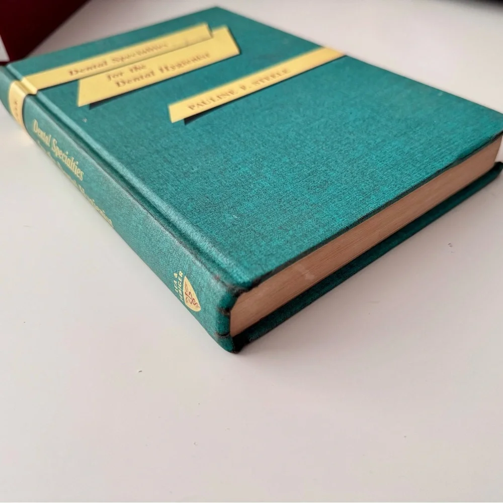 VINTAGE 1969 Dental Specialties for the Dental Hygienist Hardcover Teal Book